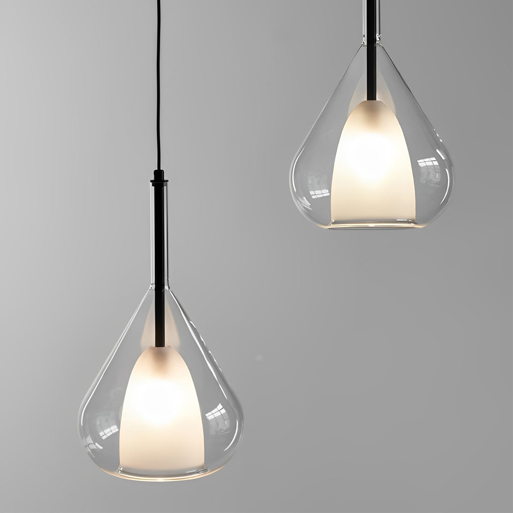 Raindrop Creative Double Layers Glass Nordic Pendant Light