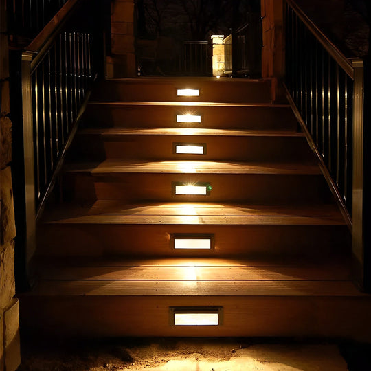 Rectangular &amp; Grilles 3W LED IP65 Stair Wall Recessed Lights
