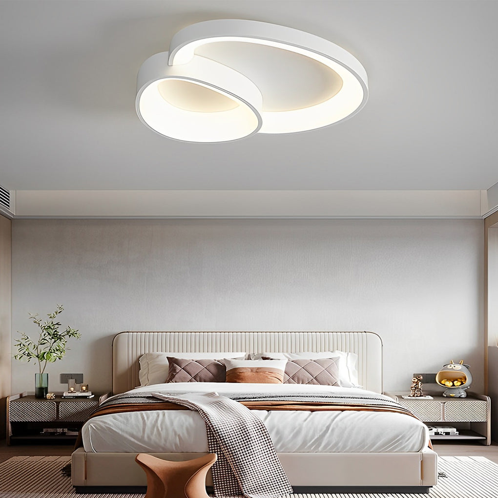 Creative Geometric Line Three Step Dimming LED Modern Ceiling Light