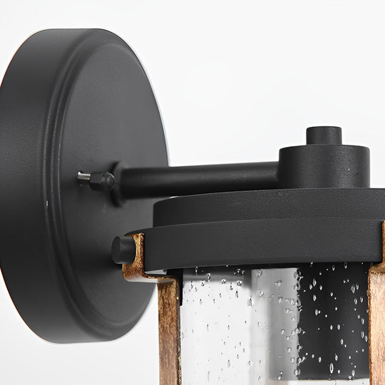 Vintage Waterproof Glass Industrial Outdoor Wall Sconce Light