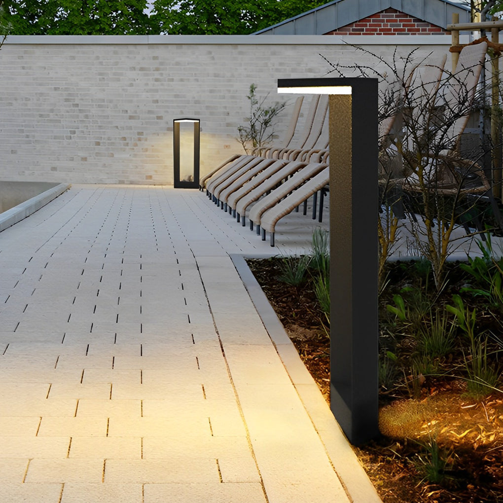 Sleek Linear 12W LED Pathway Light Minimalist Outdoor Landscape Lamp