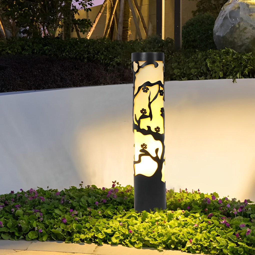 Black Retro Wintersweet Pathway Lights