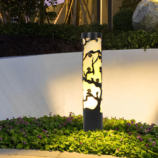 Black Retro Wintersweet Pathway Lights
