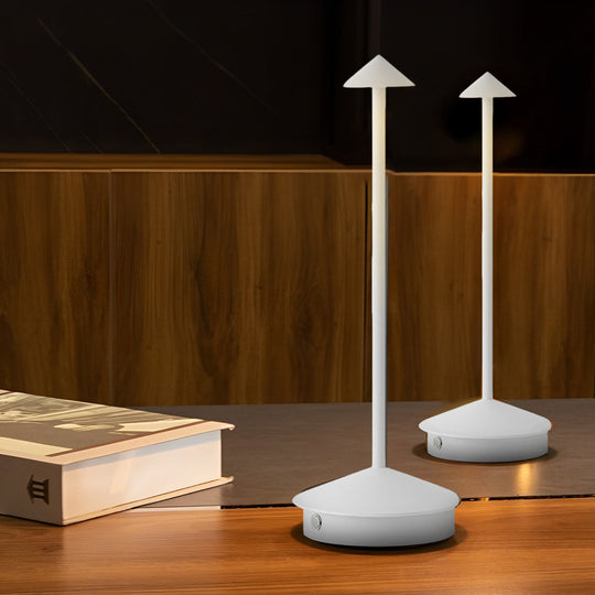 Mini Triangle LED Table Lamp – Cordless &amp; Dimmable