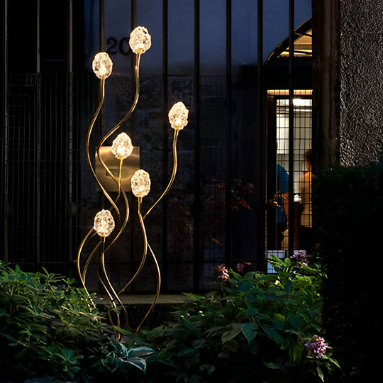 Outdoor Flower Bud LED Lawn Lights – Apple &amp; Grape Designs