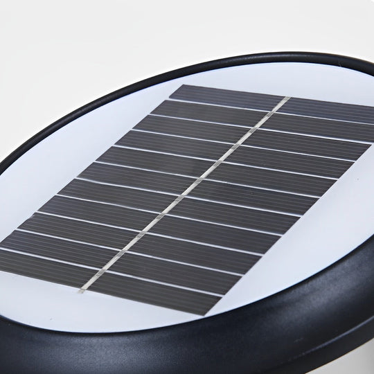 Round Cage Waterproof LED Solar Fence Post Light with Remote
