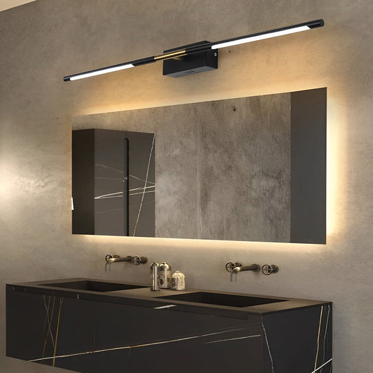Black &amp; Gold Linear LED Bathroom Vanity Light Bar