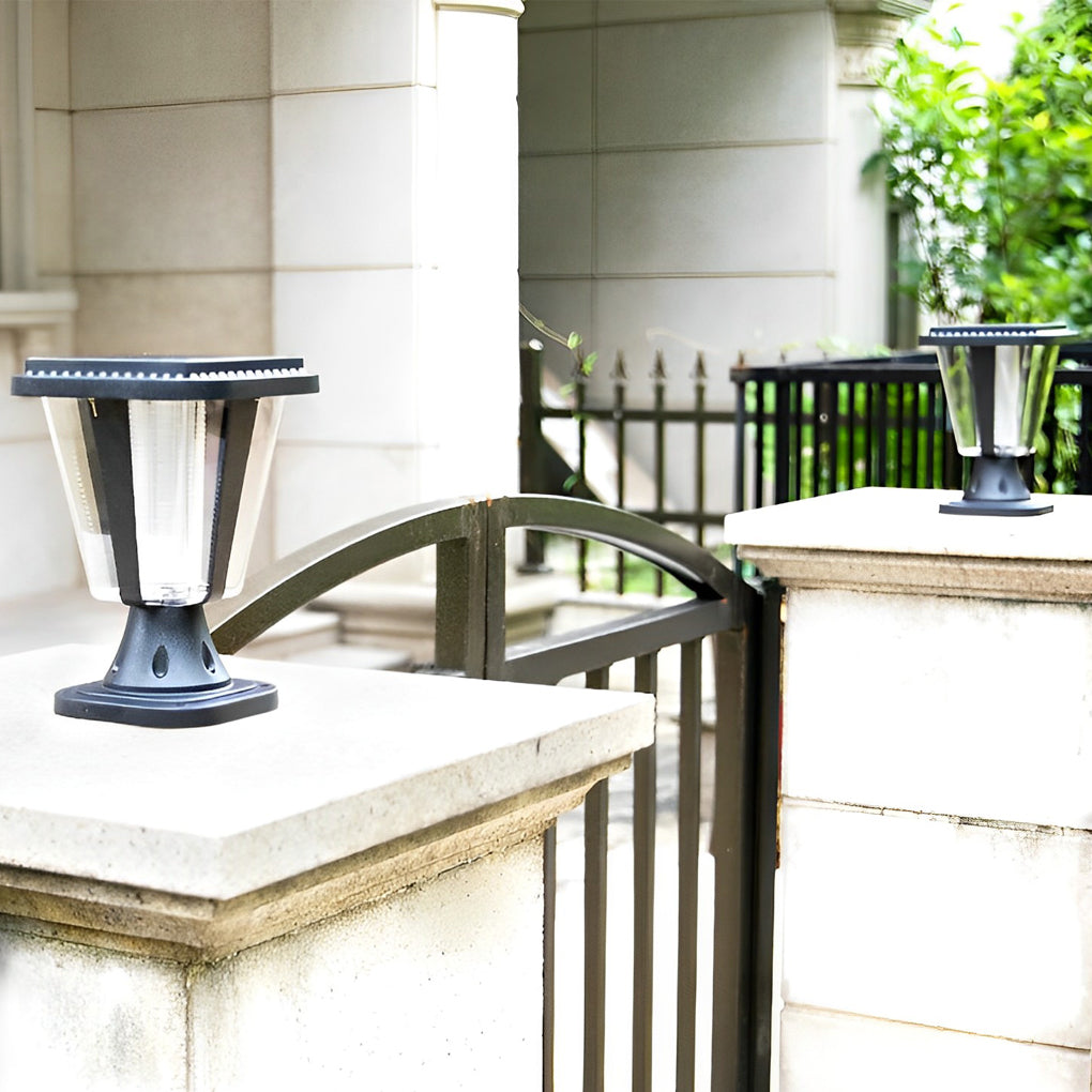 Solar LED Outdoor Post Cap Lights with Motion Sensor