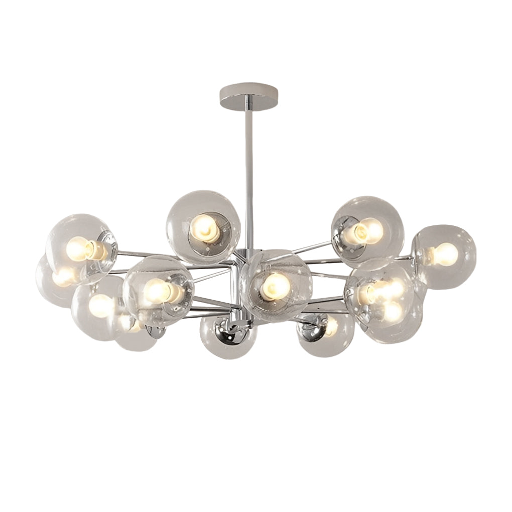 Molecular Lights Three Step Dimming Plating Glass Modern Chandelier