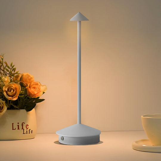 Mini Triangle LED Table Lamp – Cordless &amp; Dimmable