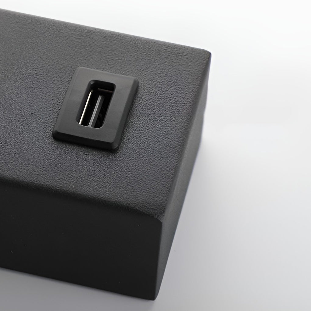 Rectangular Adjustable LED Wall Lamp with Switch &amp; USB Port