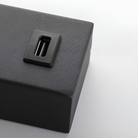 Rectangular Adjustable LED Wall Lamp with Switch &amp; USB Port
