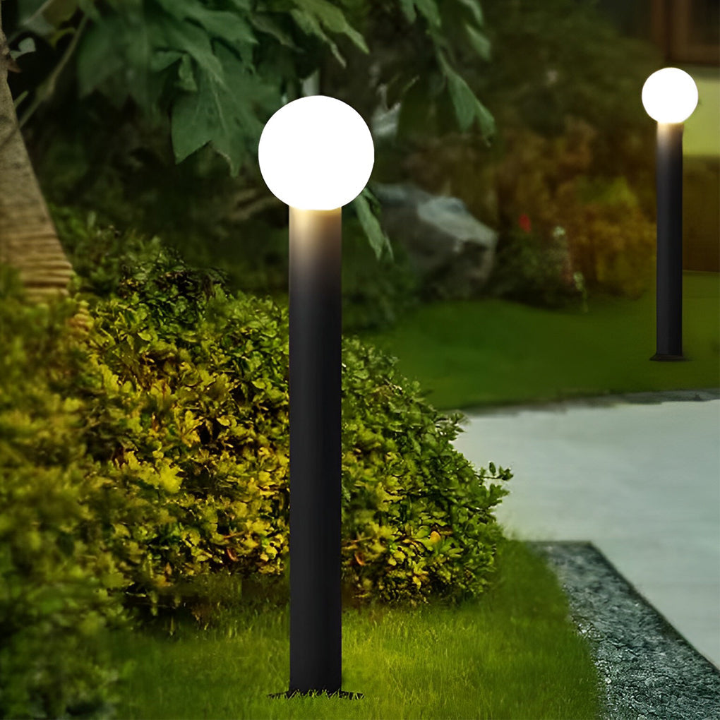 Elegant Round Ball LED Pathway Lights Waterproof and Sturdy