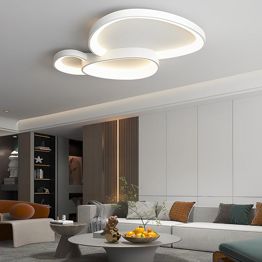 Creative Geometric Line Three Step Dimming LED Modern Ceiling Light