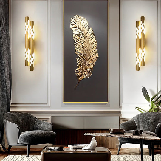 Flames Hollow Up and Down LED Modern Wall Lamp
