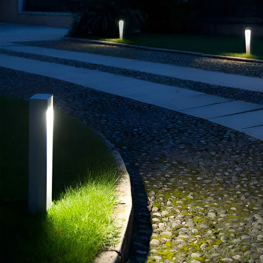 Industrial Rectangular LED Pathway Light 5W Waterproof Fixture with Open Slide Illumination
