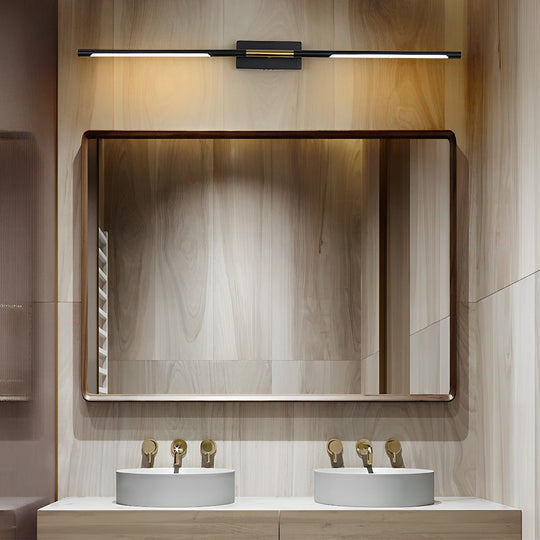 Black &amp; Gold Linear LED Bathroom Vanity Light Bar