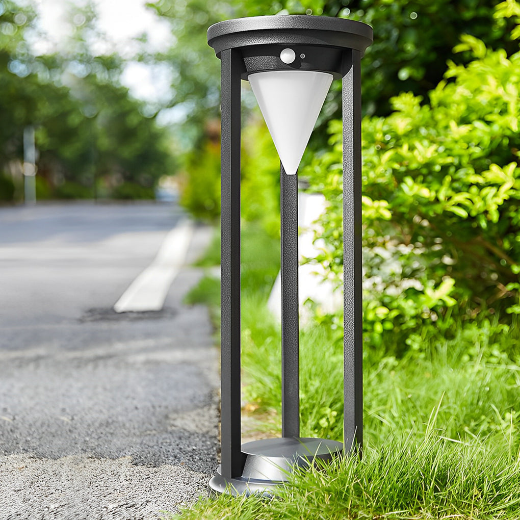 Adjustable Brightness LED Solar Path Lights Waterproof Lawn Lamps