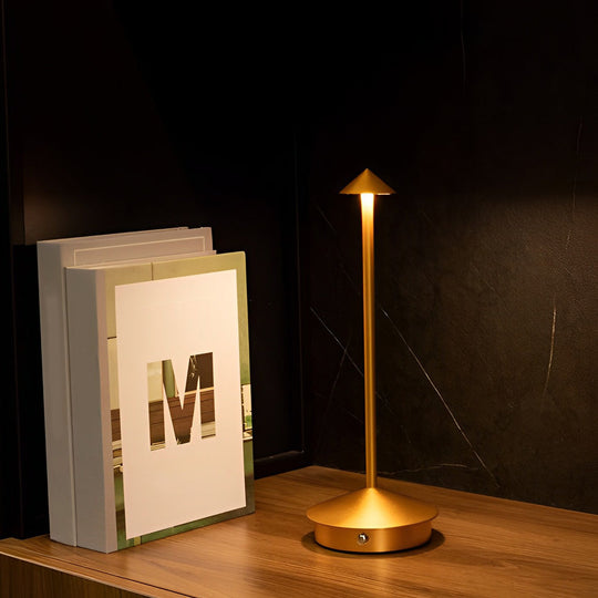 Mini Triangle LED Table Lamp – Cordless &amp; Dimmable