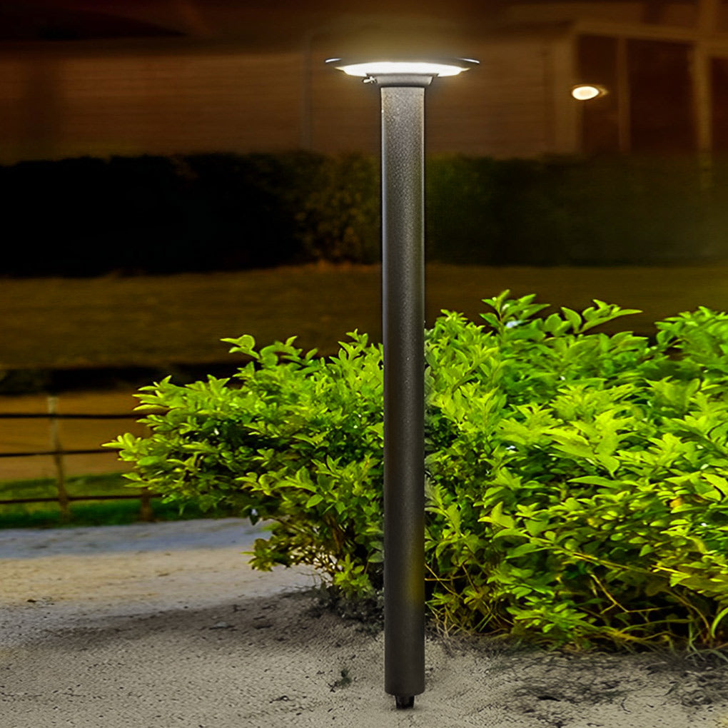 Round LED Solar Garden Light with Intelligent Light-Control &amp; Waterproof Design