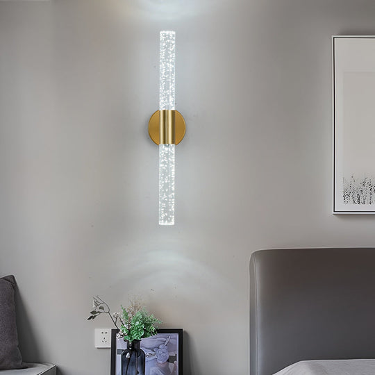 Nordic Cylinder LED Wall Lamp – Iron &amp; Acrylic Wall Sconce