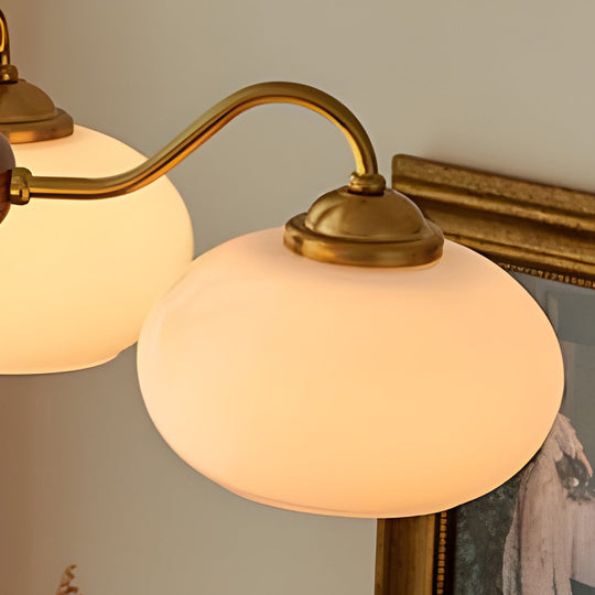 4-Light / 6-Light Glass &amp; Wood E27 LED Nordic Chandelier Hanging Ceiling Light