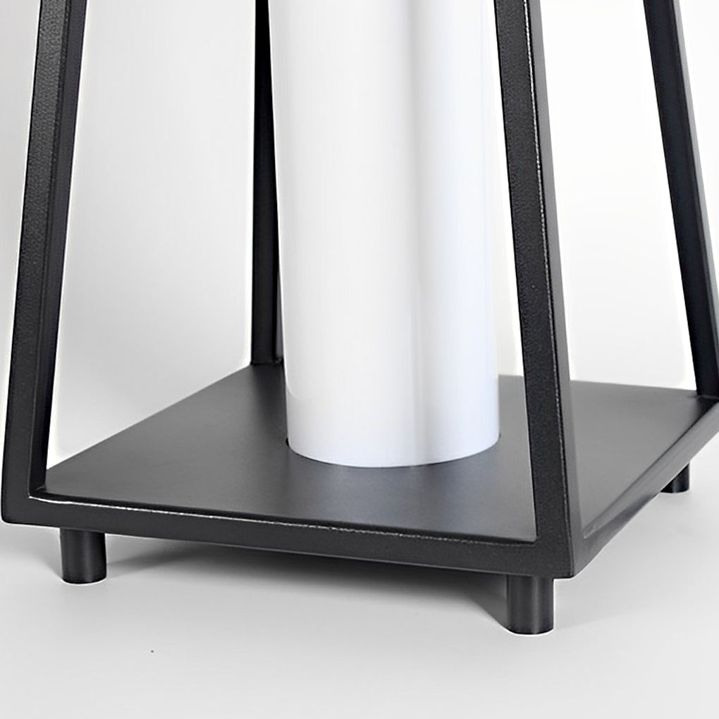 Portable Black LED Outdoor Floor Lamp – Waterproof &amp; Removable
