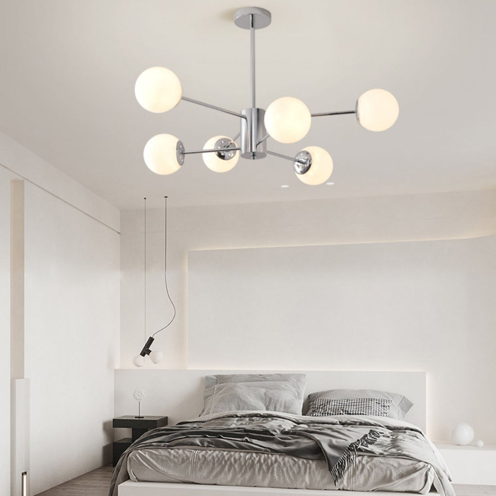 Molecular Lights Three Step Dimming Plating Glass Modern Chandelier