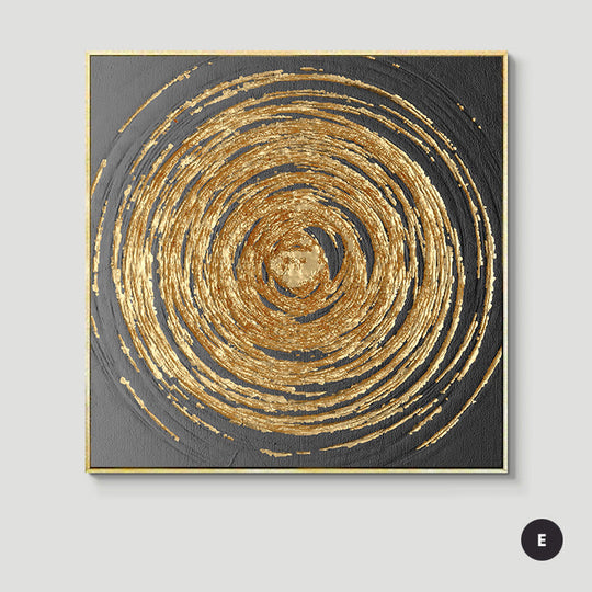 Abstract Geometric Formations Square Canvas Wall Art