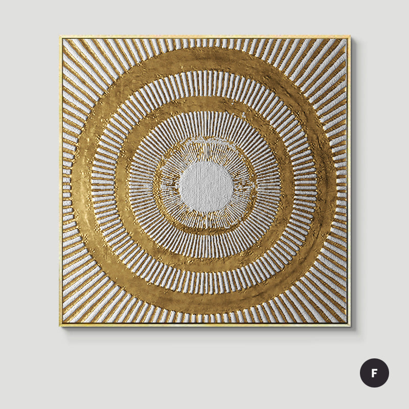 Abstract Geometric Formations Square Canvas Wall Art