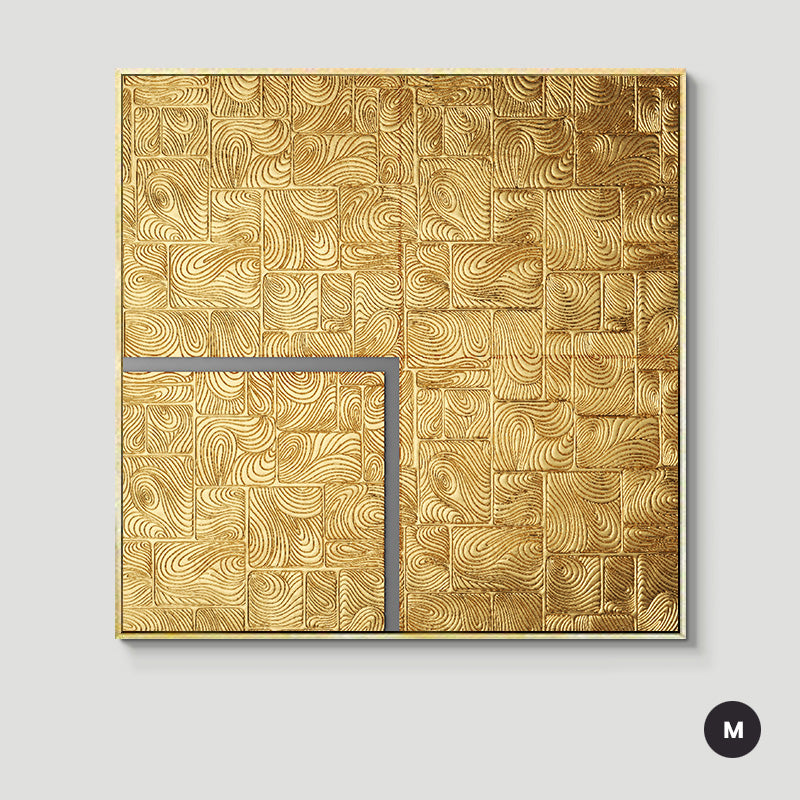 Abstract Geometric Formations Square Canvas Wall Art