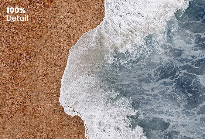 Abstract Coastal Beach Landscape Canvas Wall Art Unframed