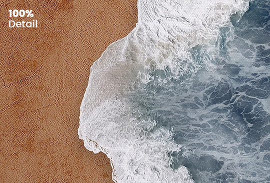 Abstract Coastal Beach Landscape Canvas Wall Art Unframed