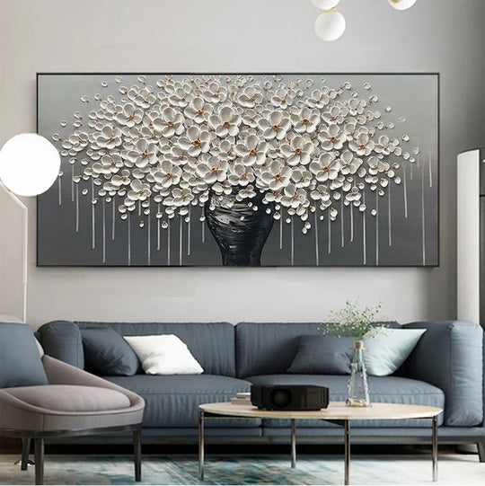 Abstract Golden Tree Auspicious Canvas Wall Art Unframed
