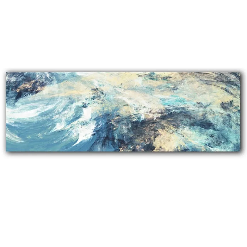 Abstract Minimalist Flowing Landscape Wide Format Canvas Wall Art Unframed
