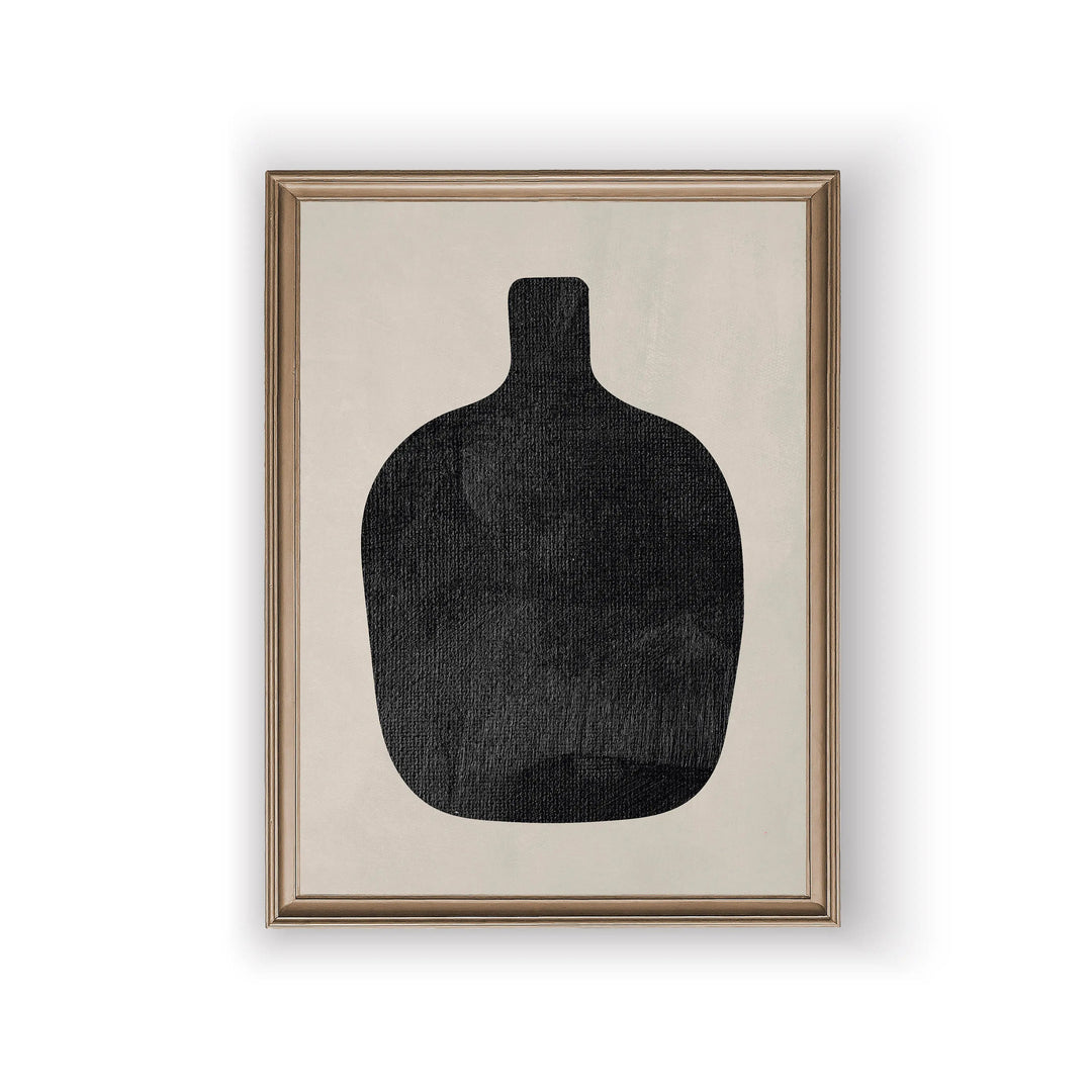 Abstract Still Life Vases Minimalist Canvas Wall Art Print