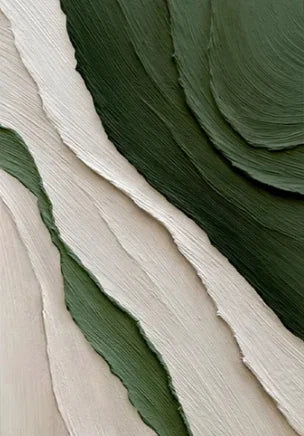 Large Abstract Flowing Textural Canvas Wall Art