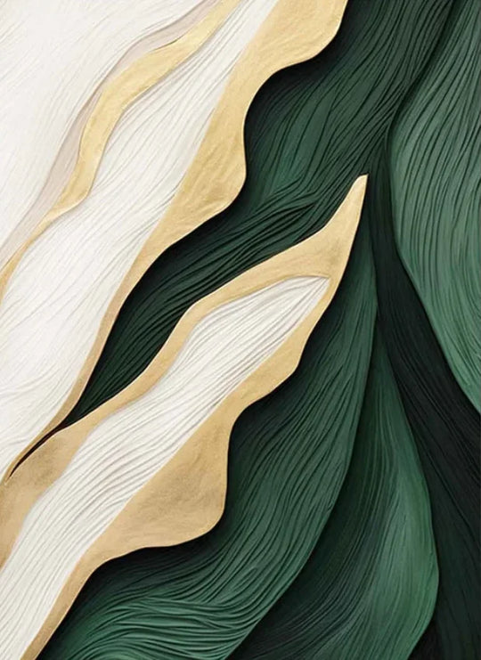 Large Abstract Flowing Textural Canvas Wall Art