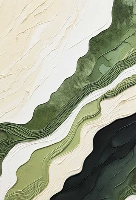 Large Abstract Flowing Textural Canvas Wall Art