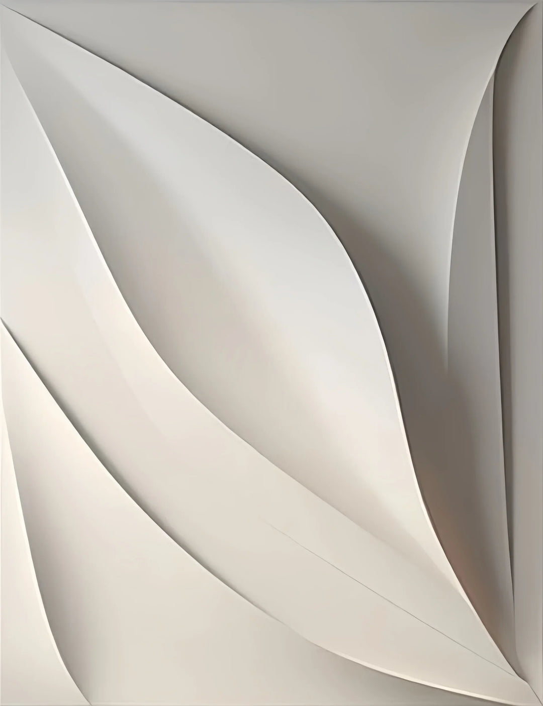 Modern Abstract Flowing Wavy Canvas Wall Art Print