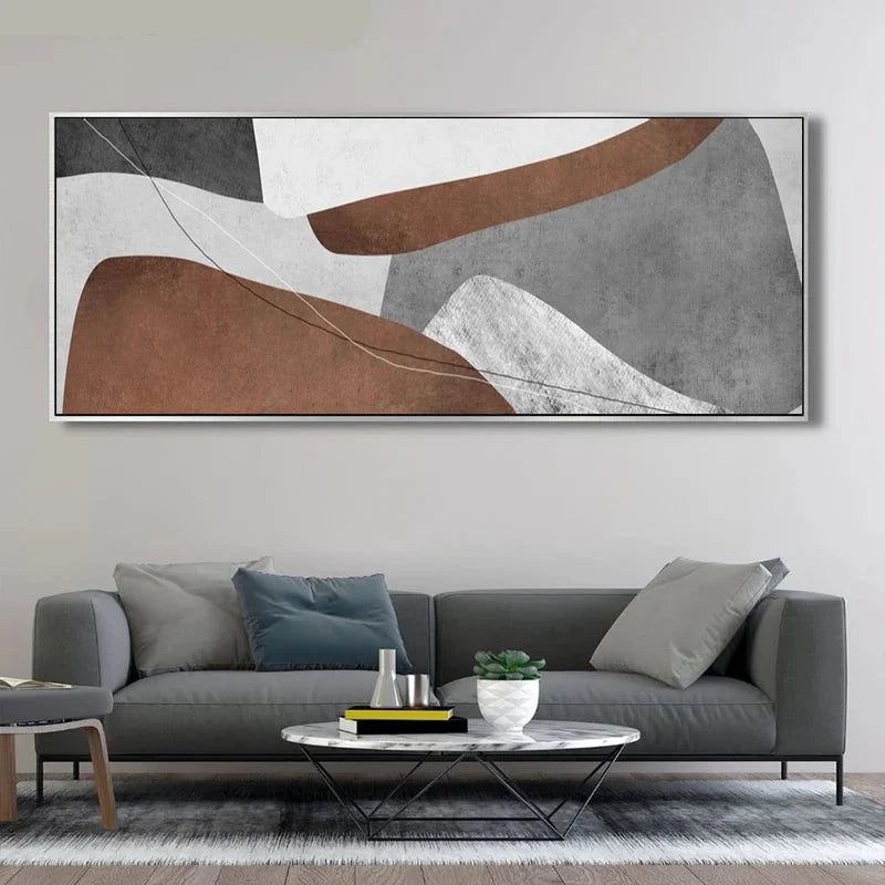 Wide Format Bold Color Abstract Canvas Wall Art Set