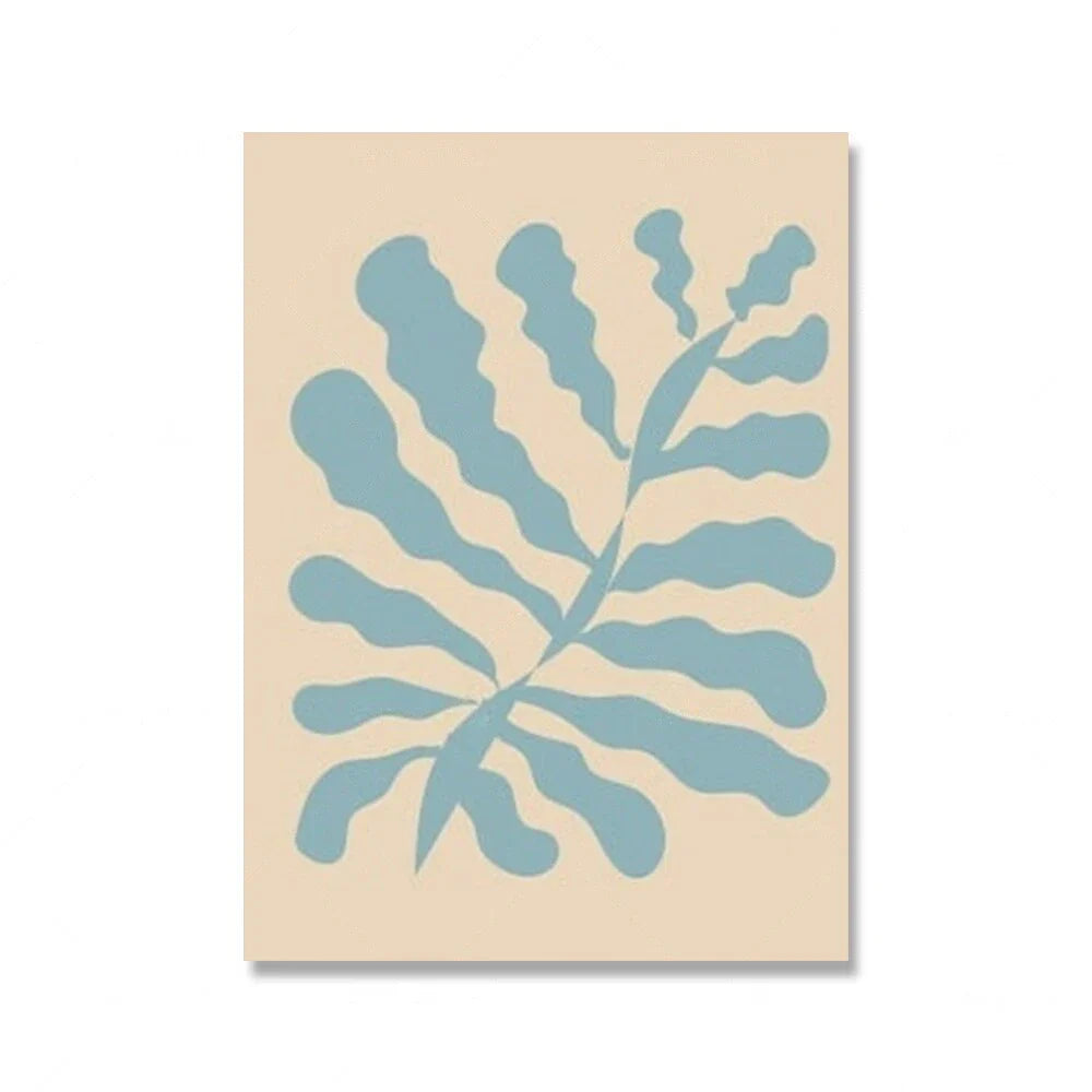 Bright Colorful Botanical Abstract Canvas Wall Art