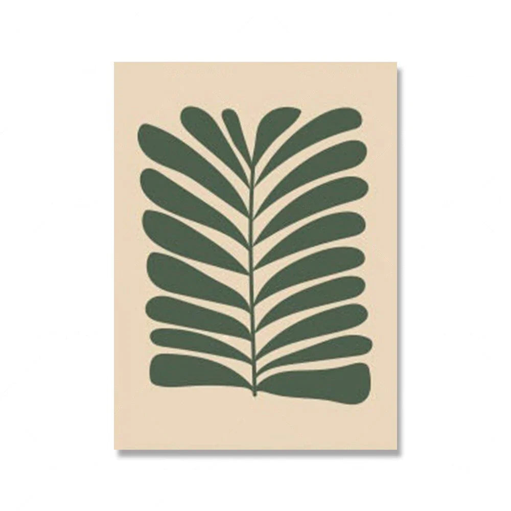 Bright Colorful Botanical Abstract Canvas Wall Art