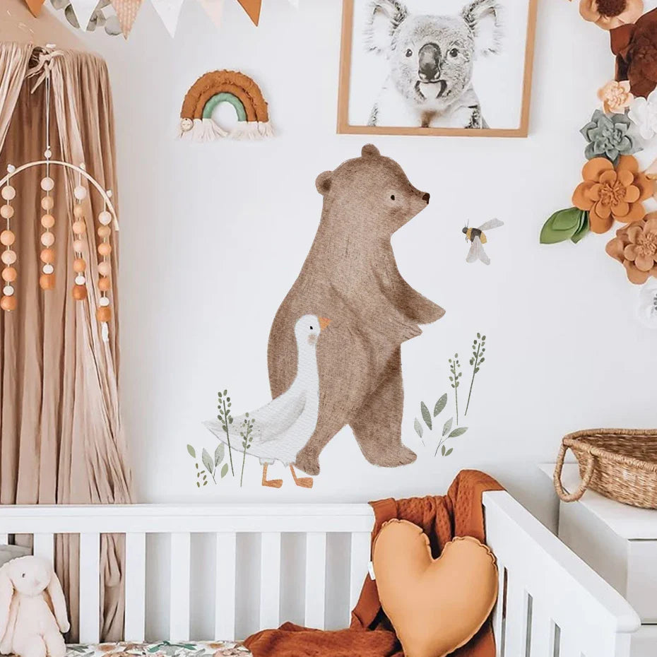 Cartoon Woodland Animals Wall Decals