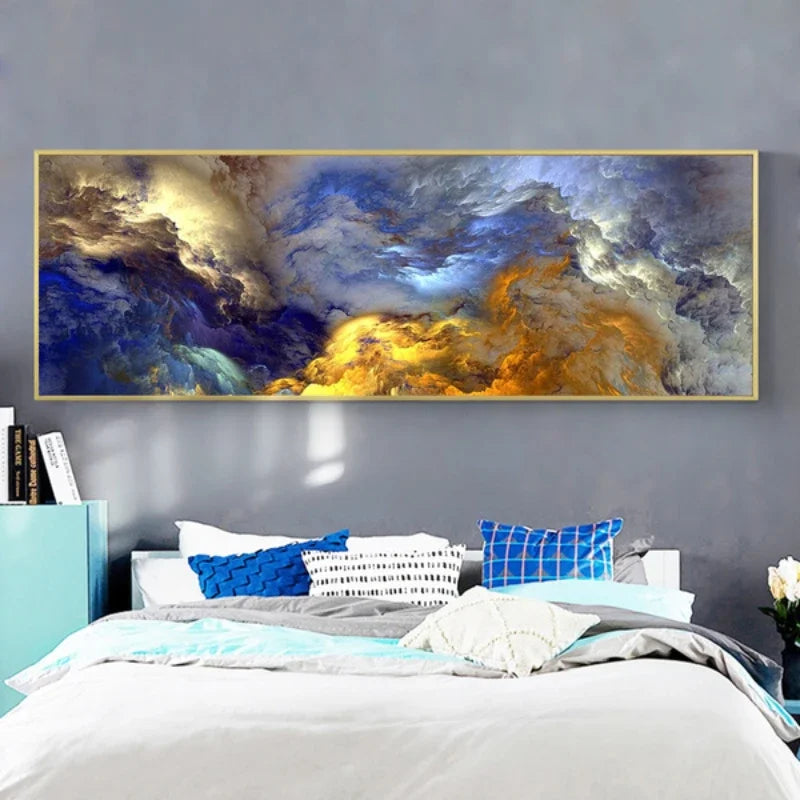 Colorful Abstract Alien Cloud Canvas Wall Art