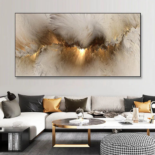 Colorful Abstract Alien Cloud Canvas Wall Art