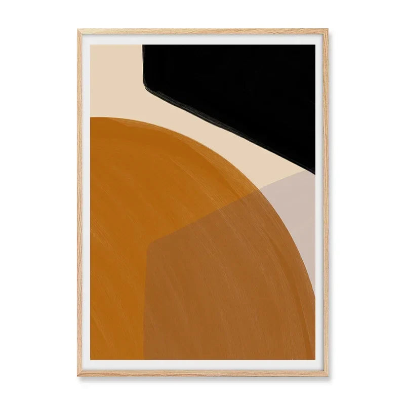 Colorful Abstract Geometric Canvas Wall Art Print