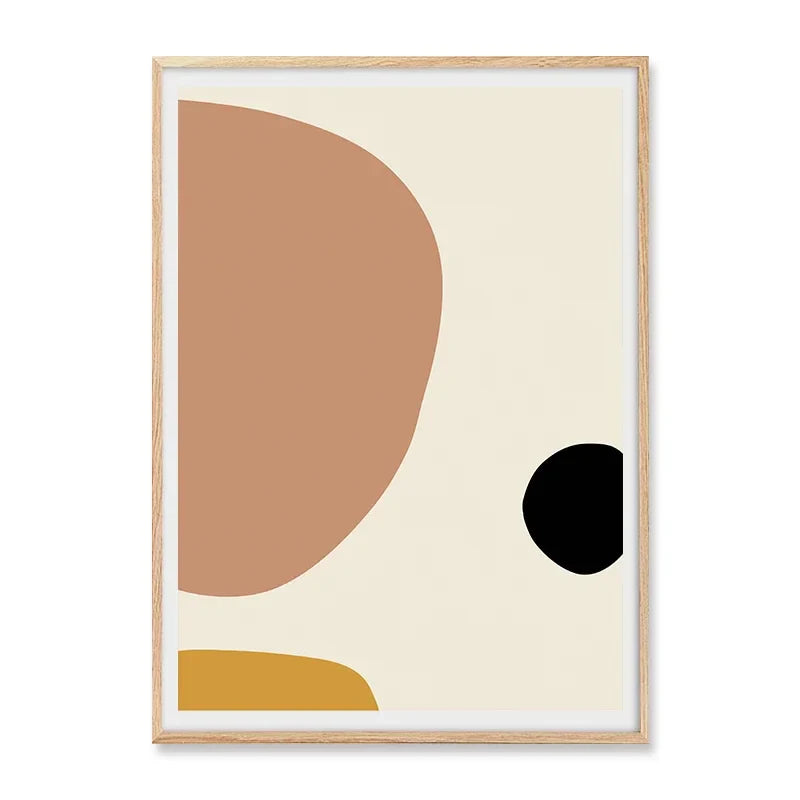 Colorful Abstract Geometric Canvas Wall Art Print