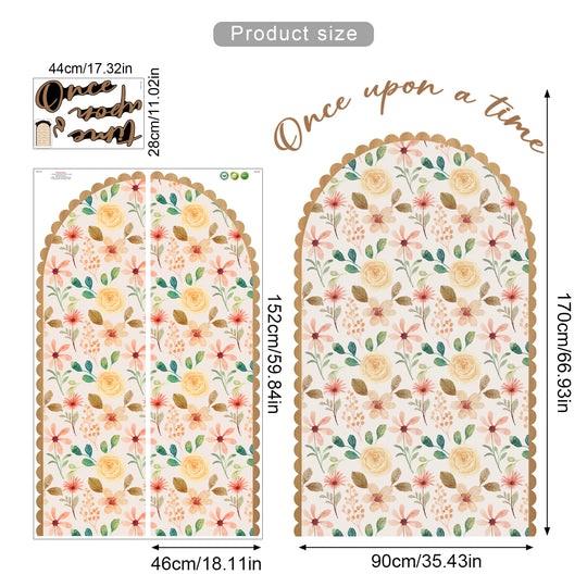 Colorful Floral Arch Wall Mural