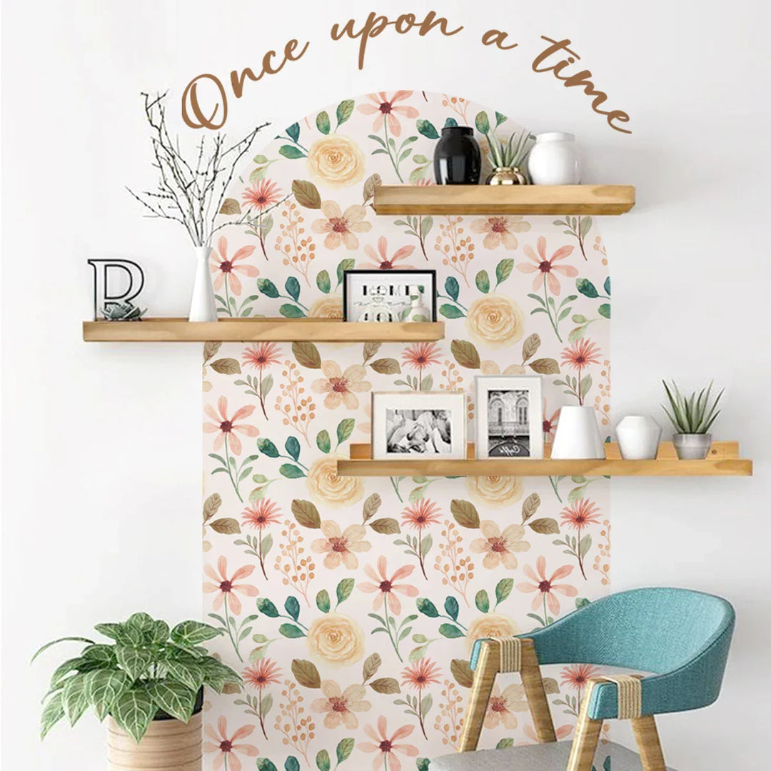 Colorful Floral Arch Wall Mural